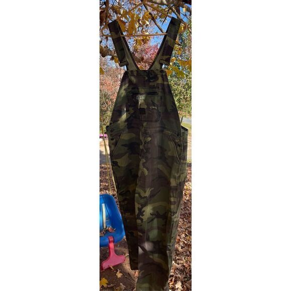 Camo Pointer Vintage Hiphop distressed Camouflage Overalls Pointer Brand Overval - Picture 11 of 13